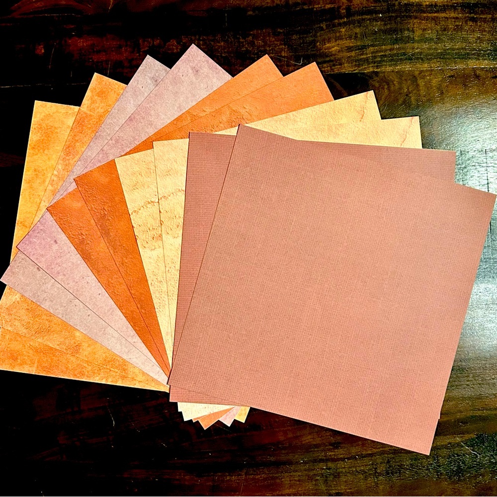 Fall Scrapbook Paper! Beautiful Autumn Colors! 
12x12 Card Stock!